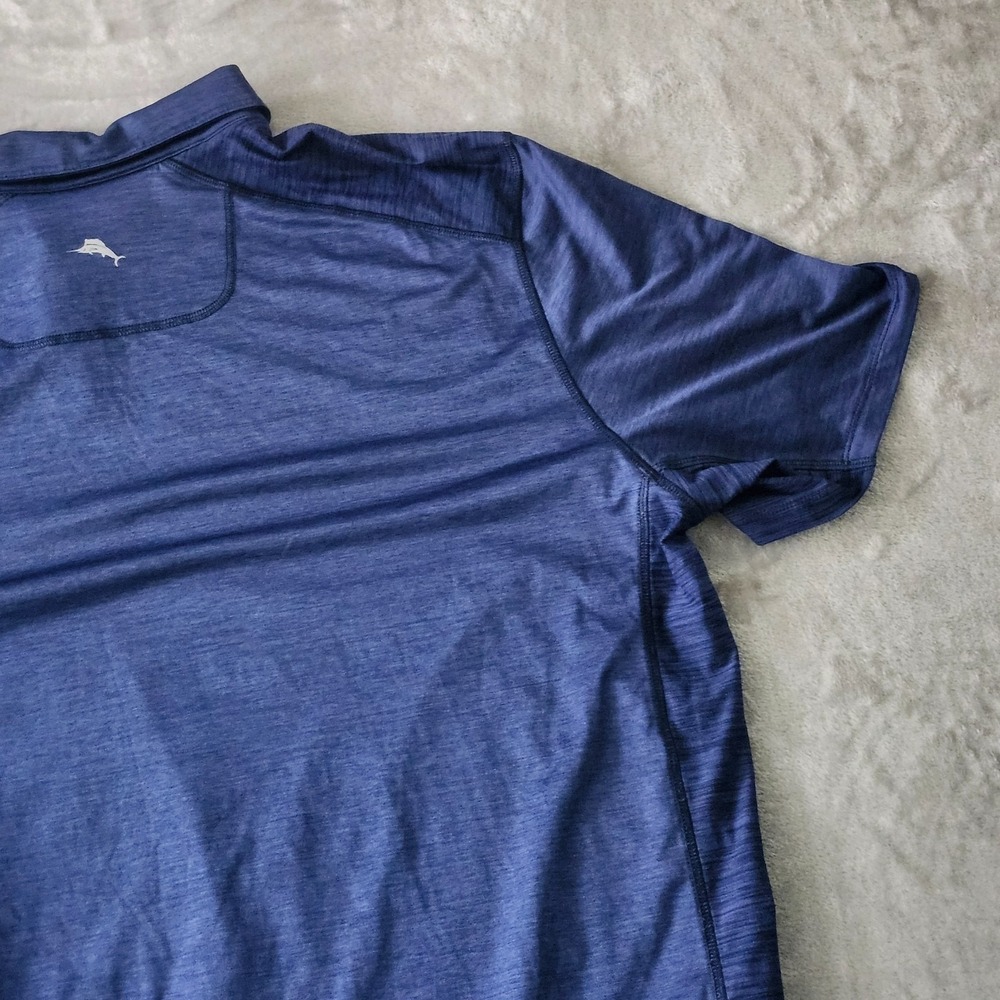 Tommy Bahama Polo Shirt Mens 3XL Blue IslandZone Performance Golf Big & Tall - Picture 10 of 12